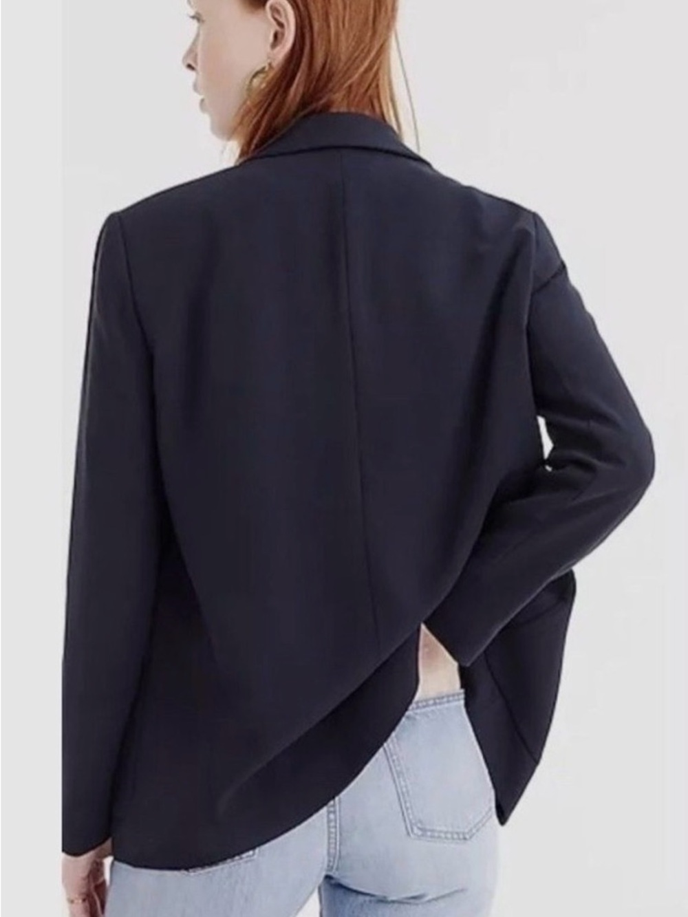 J Crew Navy Open Front Boyfriend Blazer - Picture 3 of 7